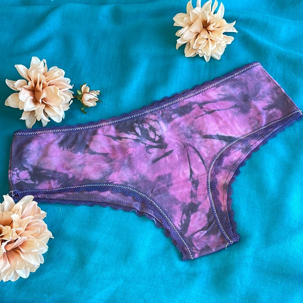 Black and Purple Tie Dye Panty